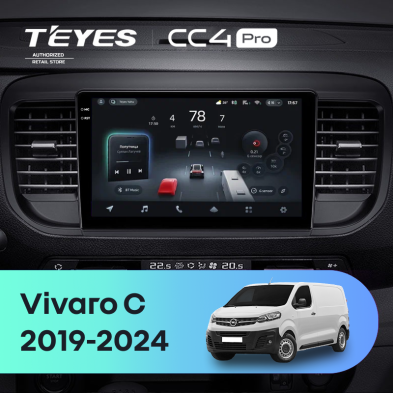 Штатная магнитола Teyes CC4 Pro 12/256 Opel Vivaro C (2019-2024)