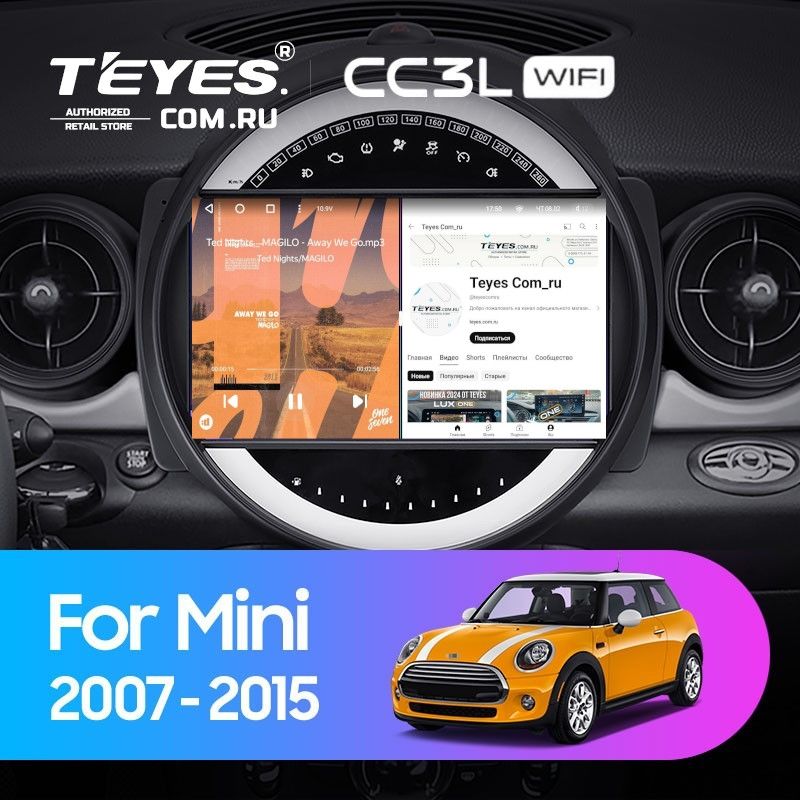 Штатная магнитола Teyes CC3L WiFi 2/32 Mini Cooper (2007-2015) F1