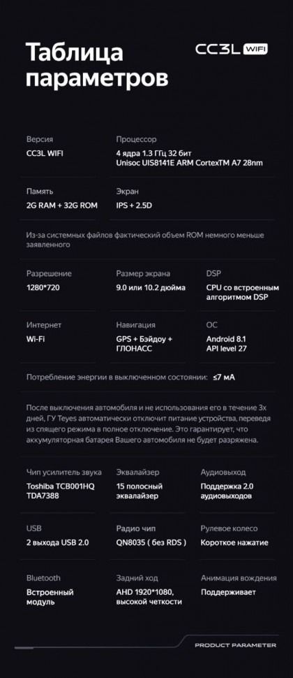 Штатная магнитола Teyes CC3L WiFi 2/32 Mini Cooper (2007-2015) F1