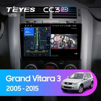 Штатная магнитола Teyes CC3 2K 360 6/128 Suzuki Grand Vitara 3 (2005-2015)