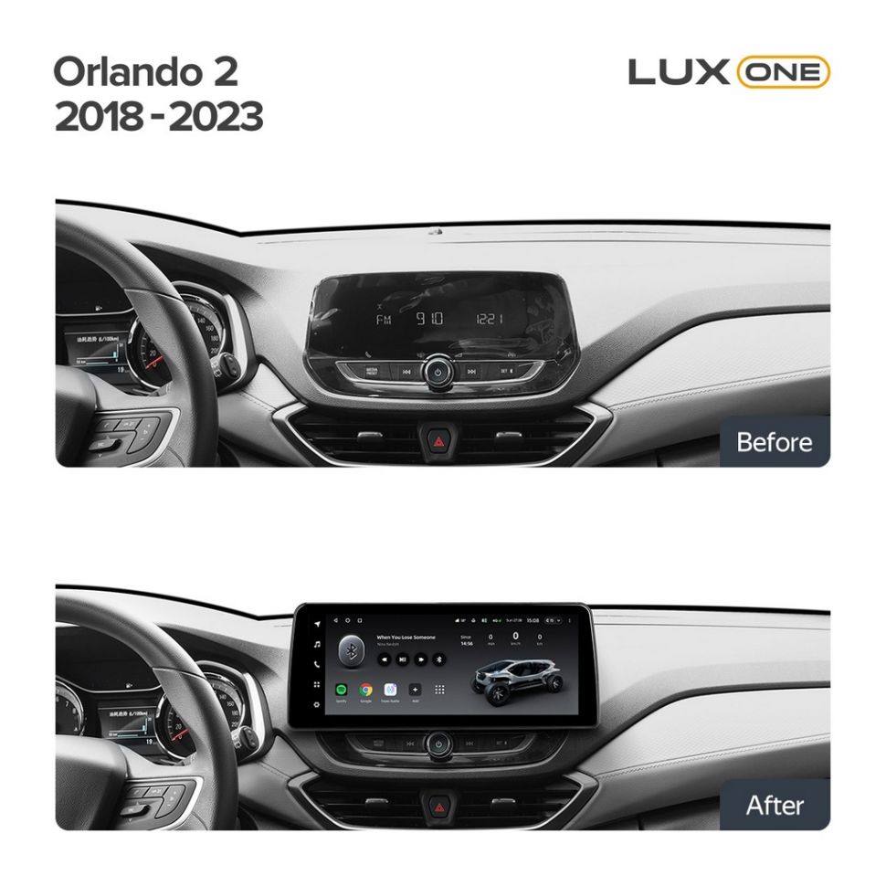 Переходная рамка Chevrolet Orlando 2 (2018-2023) Тип-B (12,3")