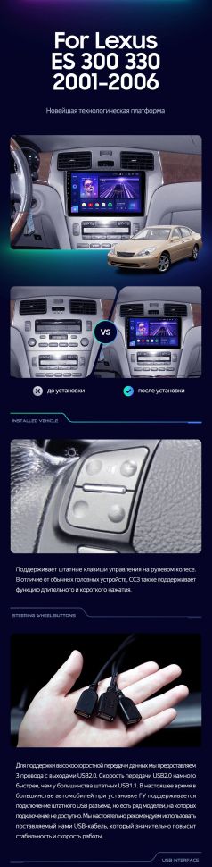 Штатная магнитола Teyes CC3L 4/32 Lexus CT CT200 CT200h (2010-2018)