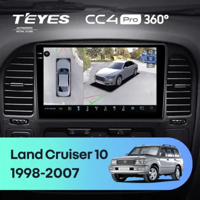 Штатная магнитола Teyes CC4 Pro 360 8/128 Toyota Land Cruiser 10 J100 100 (1998-2007)