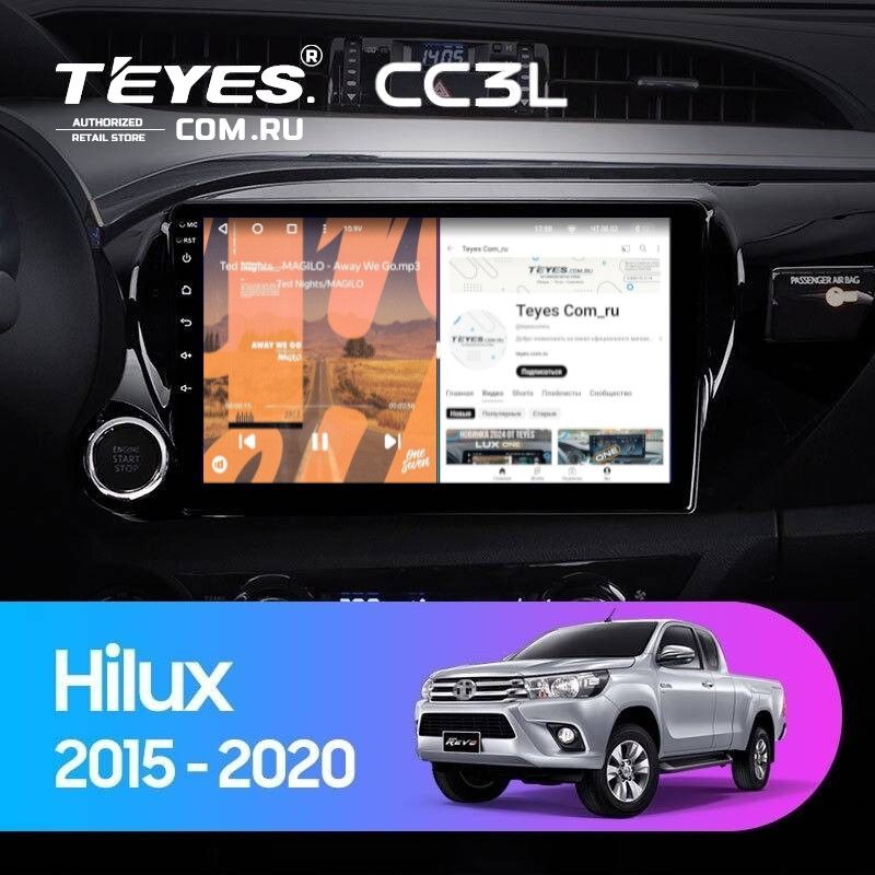 Штатная магнитола Teyes CC3L 4/32 Toyota Hilux Pick Up (2015-2020)