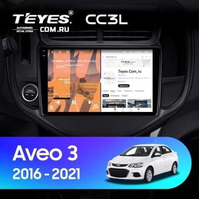 Штатная магнитола Teyes CC3L 4/32 Chevrolet Aveo 3 (2016-2023)