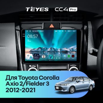 Штатная магнитола Teyes CC4 Pro 12/256 Toyota Corolla Fielder 3 E160 (2012-2021)