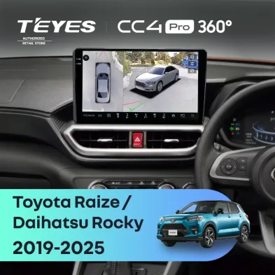 Штатная магнитола Teyes CC4 Pro 360 8/128 Daihatsu Rocky (2019-2025) F2