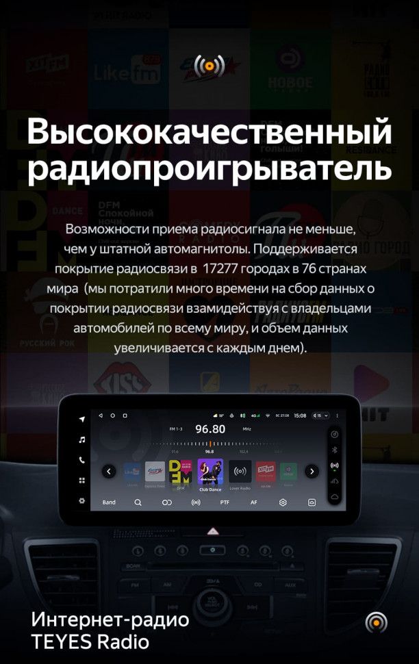 Штатная магнитола Teyes LUX ONE 4/32 Honda CR-V 4 RM RE (2011-2018) Тип-B