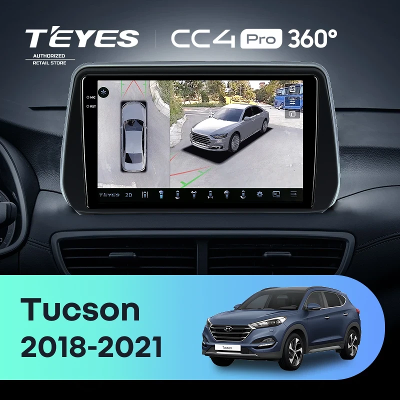 Штатная магнитола Teyes CC4 Pro 360 12/256 Hyundai Tucson (2018-2021)