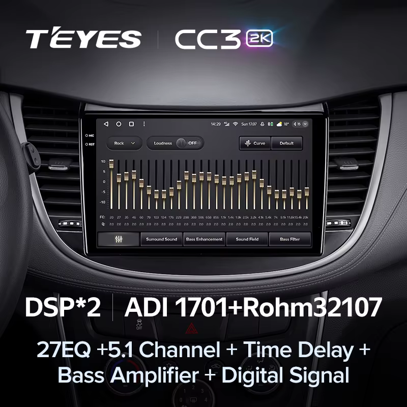 Штатная магнитола Teyes CC3 2K 4/64 Chevrolet Tracker 3 (2013-2017) F2