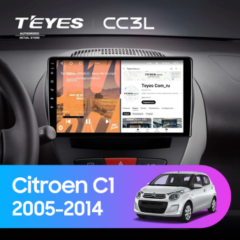 Штатная магнитола Teyes CC3L 4/64 Citroen C1 (2005-2014)