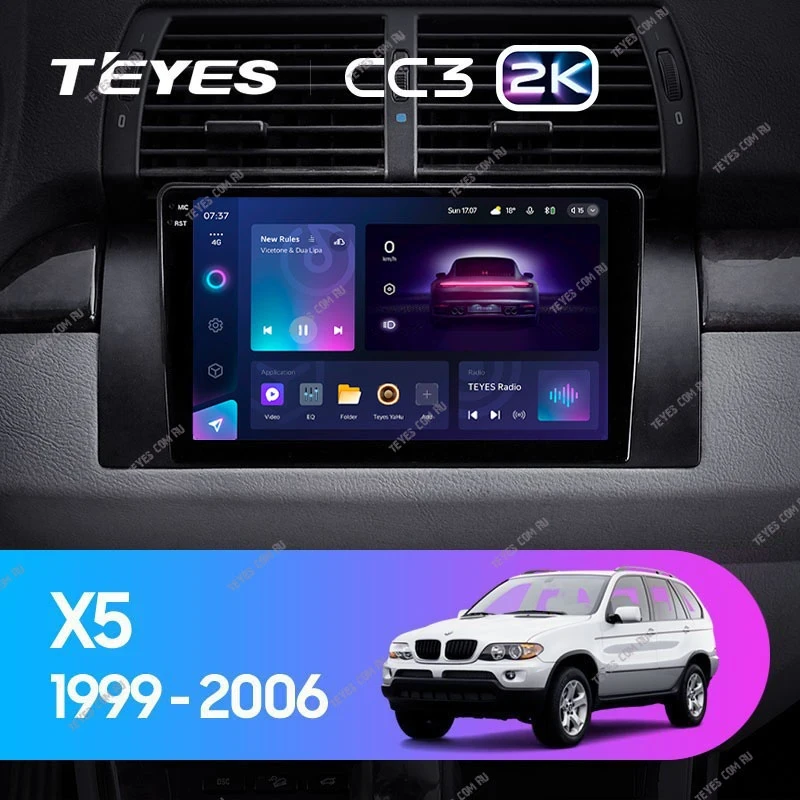 Штатная магнитола Teyes CC3 2K 4/32 BMW X5 E39 E53 (1999-2006)