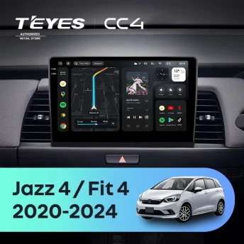 Штатная магнитола Teyes CC4 6/64 Honda Fit 4 (2020-2024) Тип-A Правый руль
