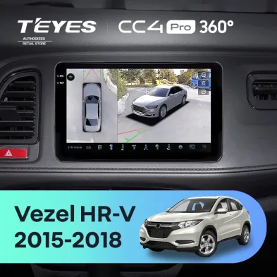 Штатная магнитола Teyes CC4 Pro 360 12/256 Honda HR-V (2015-2018)