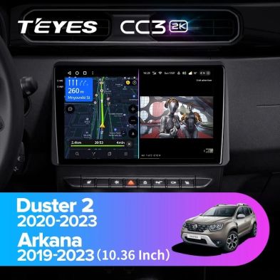 Штатная магнитола Teyes CC3 2K 4/32 Renault Duster HM 2 (2020-2023) F1