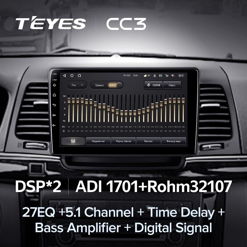 Штатная магнитола Teyes CC3 4/32 Kia Opirus GH (2006-2011)