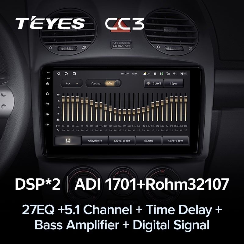 Штатная магнитола Teyes CC3 4/32 Volkswagen Beetle A4 (2002-2011)
