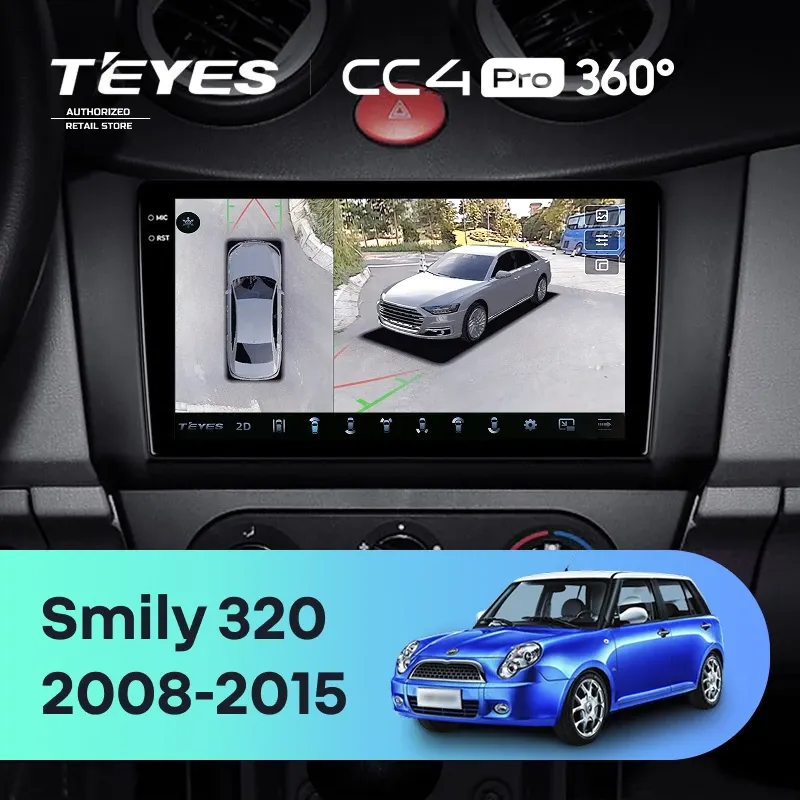 Штатная магнитола Teyes CC4 Pro 360 12/256 Lifan Smily 320 (2008-2015)