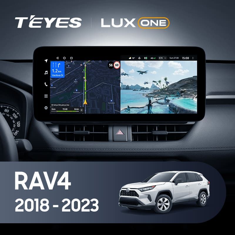 Штатная магнитола Teyes LUX ONE 4/32 Toyota RAV4 5 XA50 (2018-2023)