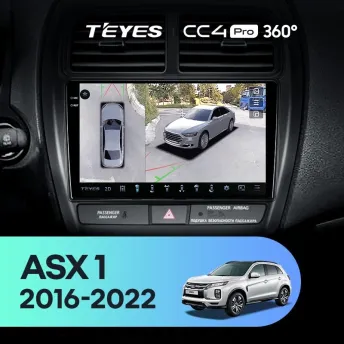 Штатная магнитола Teyes CC4 Pro 360 12/256 Mitsubishi ASX (2016-2022) Тип-A
