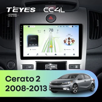 Штатная магнитола Teyes CC4L 6/64 Kia Cerato 2 TD (2008-2013) F1