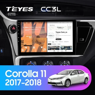 Штатная магнитола Teyes CC3L 4/32 Toyota Corolla 11 (2017-2018) F2