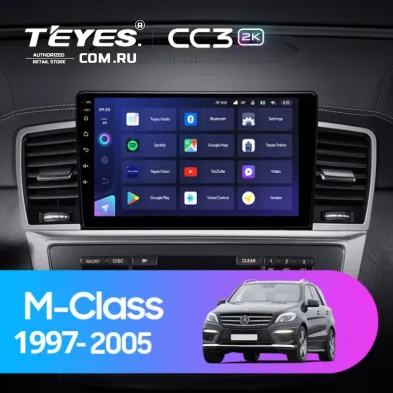 Штатная магнитола Teyes CC3 2K 4/32 Mercedes-Benz M-Class I W163 ML (1997-2005) Тип-B