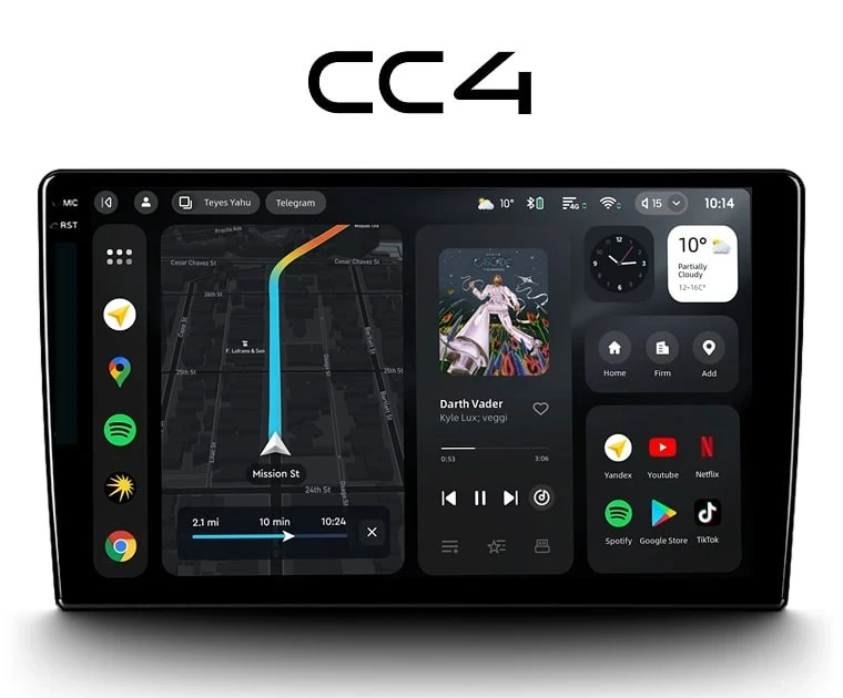 Магнитола Teyes CC4 8/128 (9 дюймов)