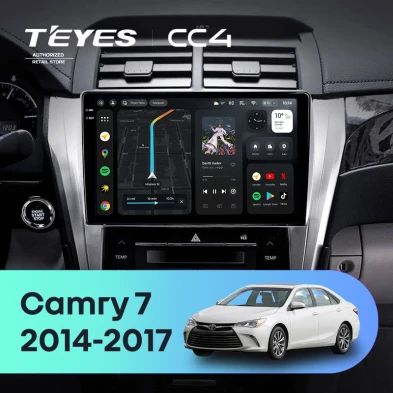 Штатная магнитола Teyes CC4 8/128 Toyota Camry 7 XV 50 55 (2014-2017) F4