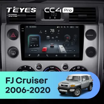 Штатная магнитола Teyes CC4 Pro 12/256 Toyota FJ Cruiser J15 (2006-2020) F2