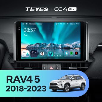 Штатная магнитола Teyes CC4 Pro 8/128 Toyota RAV4 5 XA50 (2018-2023) F2 Тип-A
