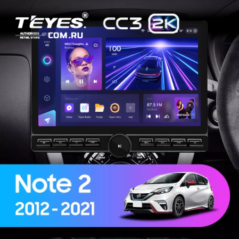 Штатная магнитола Teyes CC3 2K 6/128 Nissan Note 2 E12 (2012-2021) (13" с кнопками)