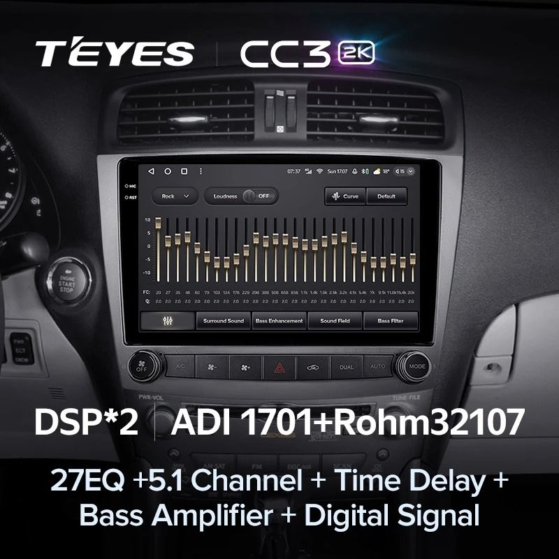Штатная магнитола Teyes CC3 2K 4/64 Lexus IS250 XE20 (2005-2013) (Lp)