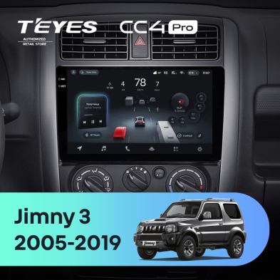 Штатная магнитола Teyes CC4 Pro 8/128 Suzuki Jimny 3 (2005-2019)