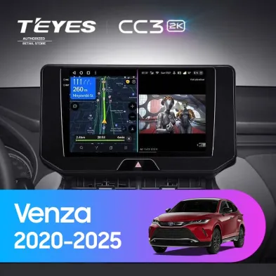 Штатная магнитола Teyes CC3 2K 360 6/128 Toyota Venza (2020-2025)