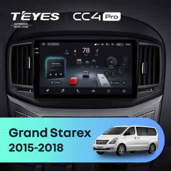 Штатная магнитола Teyes CC4 Pro 8/128 Hyundai Grand Starex (2015-2018) F2