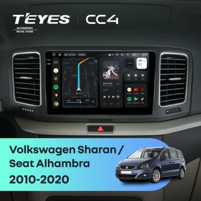Штатная магнитола Teyes CC4 6/64 Volkswagen Sharan (2010-2015)