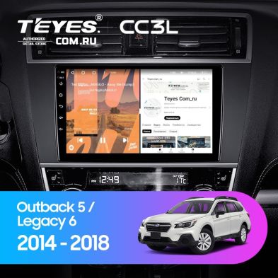 Штатная магнитола Teyes CC3L 4/64 Subaru Outback 5 (2014-2018)