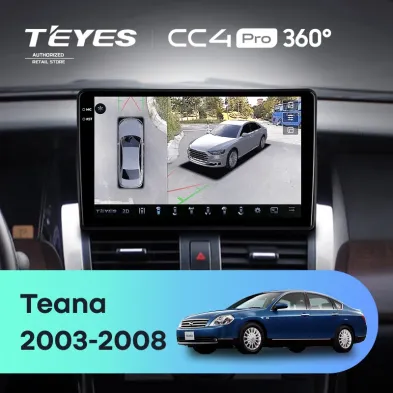 Штатная магнитола Teyes CC4 Pro 360 12/256 Nissan Teana J31 (2003-2008) F1