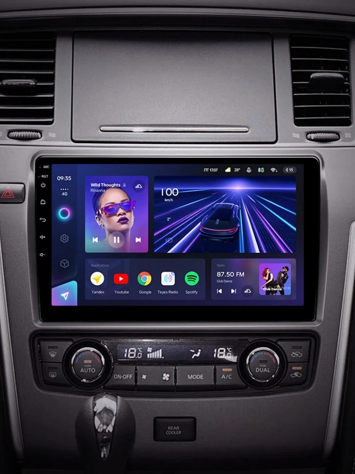 Штатная магнитола Teyes CC3 4/32 Nissan Patrol Y62 (2010-2020) F2