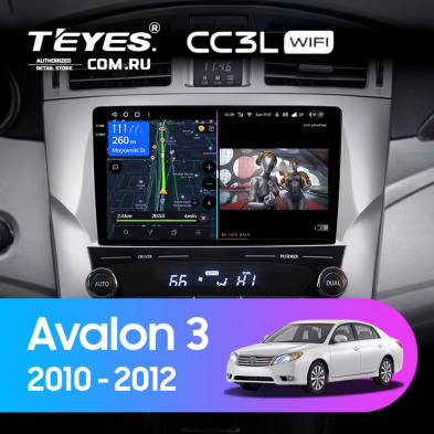 Штатная магнитола Teyes CC3L WiFi 2/32 Toyota Avalon 3 XX30 (2010-2012) F2