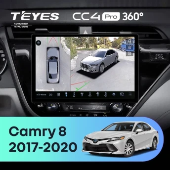 Штатная магнитола Teyes CC4 Pro 360 12/256 Toyota Camry 8 XV 70 (2017-2020) F1 (11")