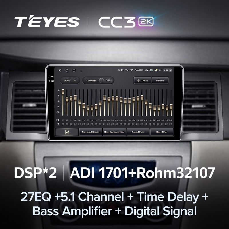 Штатная магнитола Teyes CC3 2K 4/32 Geely SC7 (2011-2015)