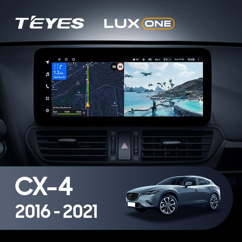Штатная магнитола Teyes LUX ONE 4/32 Mazda CX-4 (2016-2021) Тип-B