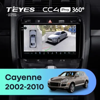 Штатная магнитола Teyes CC4 Pro 360 12/256 Porsche Cayenne I 1 9PA (2002-2010)