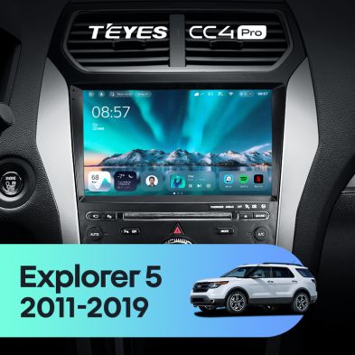 Штатная магнитола Teyes CC4 Pro 8/128 Ford Explorer 5 (2011-2019) Тип-B