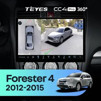 Штатная магнитола Teyes CC4 Pro 360 12/256 Subaru Forester 4 SJ (2012-2015) Тип-B (13")