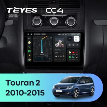 Штатная магнитола Teyes CC4 6/64 Volkswagen Touran 2 1T (2010-2015)