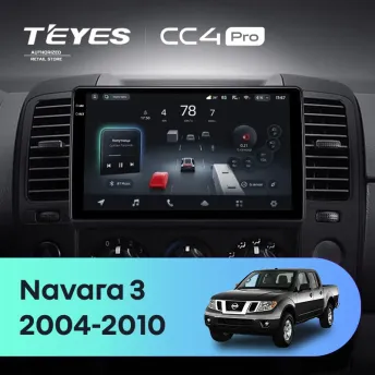 Штатная магнитола Teyes CC4 Pro 12/256 Nissan Navara 3 D40 (2004-2010) F2