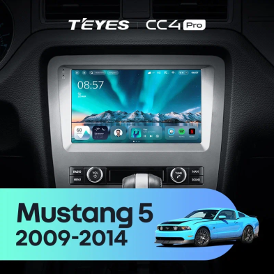Штатная магнитола Teyes CC4 Pro 8/128 Ford Mustang 5 S-197 (2009-2014) F1